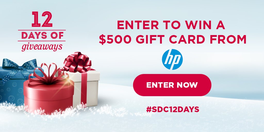 Win a gift card from HP!