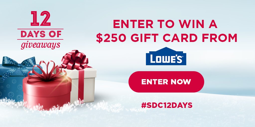 Win a gift card from Lowe's!