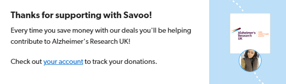 Signing up to support Alzheimer's Research UK with Savoo