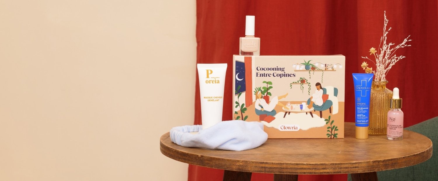 Banniere presentant la box beaute Glowria