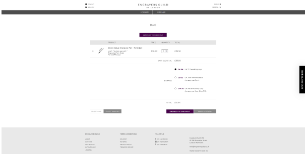 image of a web checkout page with discount code box