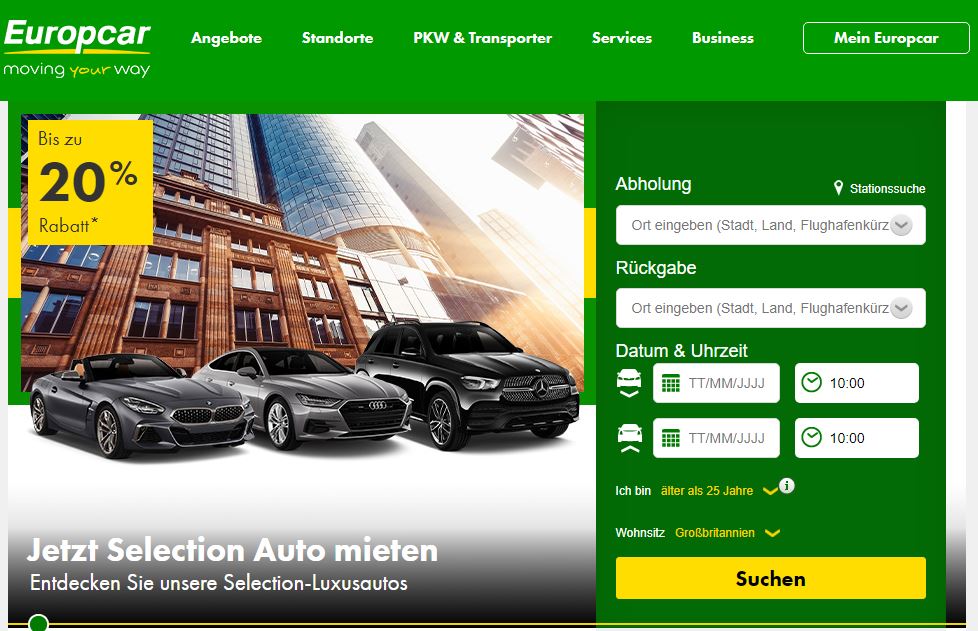 Europcar Gutscheine ᐅ 40% Rabatt | Juni 2022