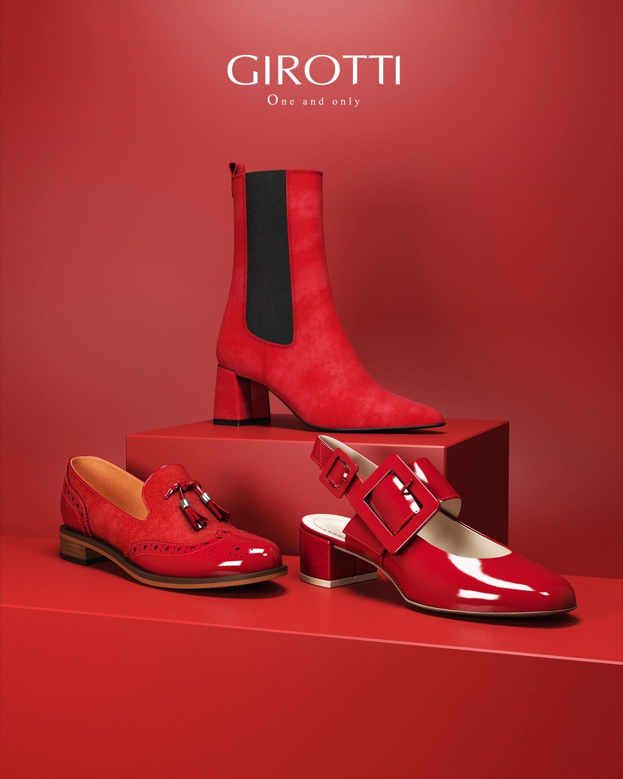 Bottines, mocassins et ballerines à talons Girotti