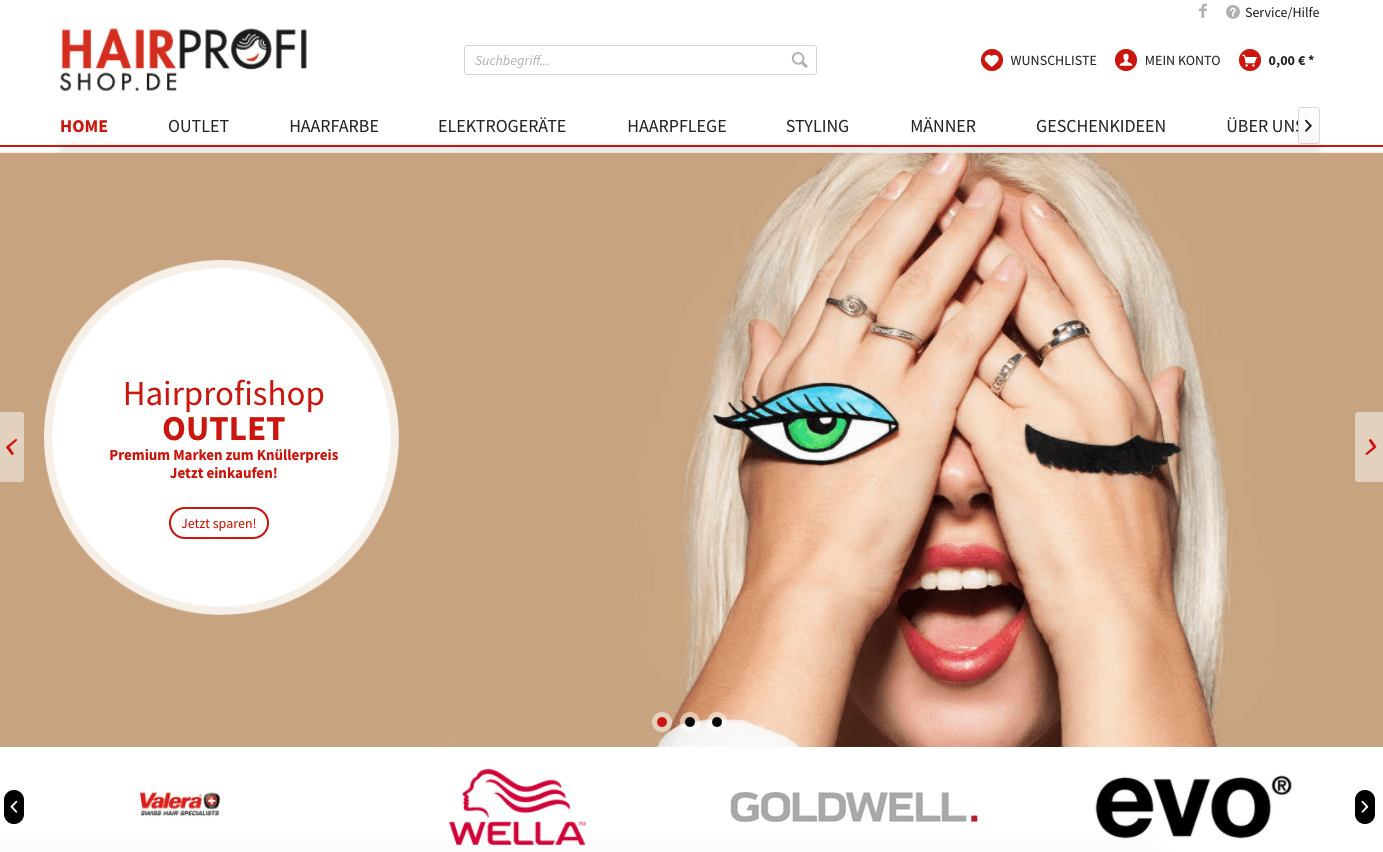 Spare im Outlet von Hairpofishop bares Geld auf top Haarpflegeprodukte.
