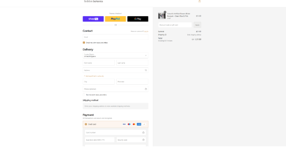 Image of Hidden Botanics discount code box