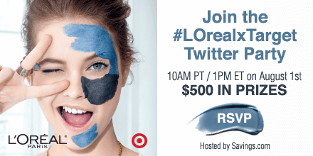 Join the #LOrealxTarget Twitter party!