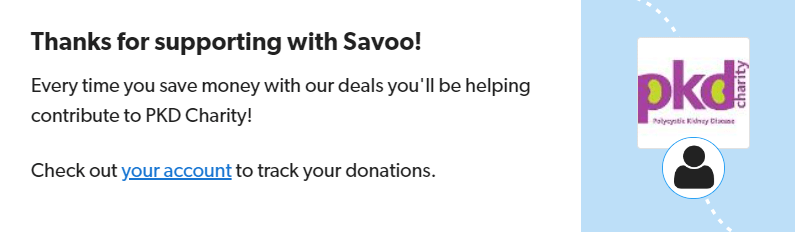 Signing up to support PKD with Savoo
