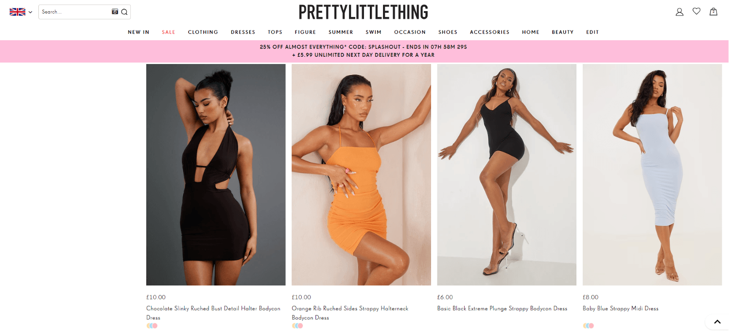 PrettyLittleThing Sale Under £10 Dresses