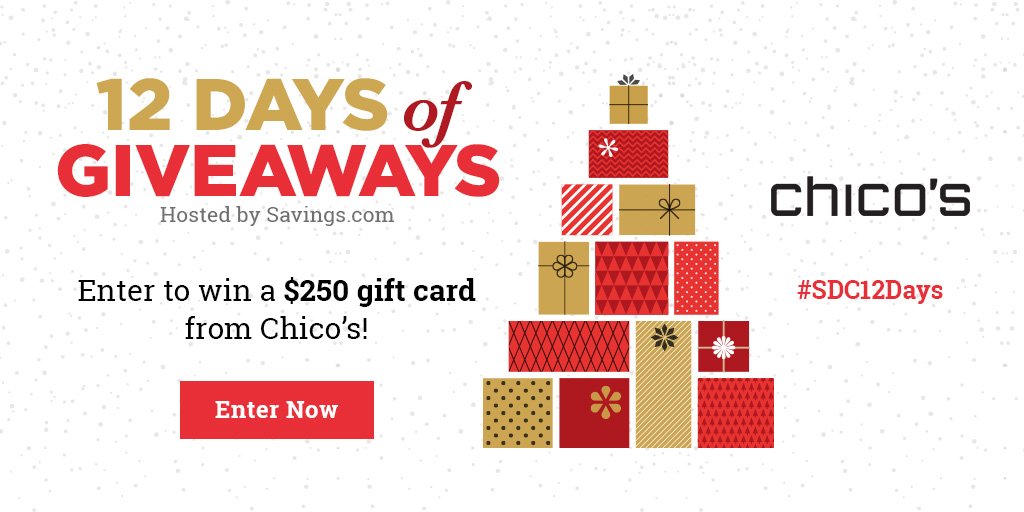 Win a $250 gift card from Chico's!