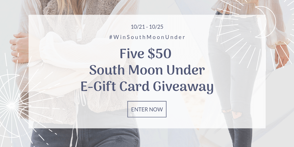 Win a $50 E-gift Card to South Moon Under 