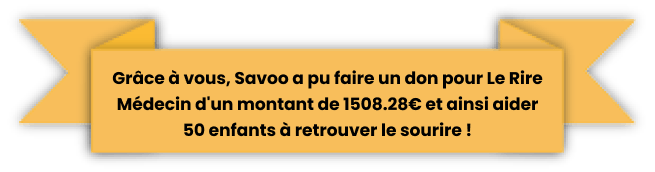 Yellow banner showing amount raised