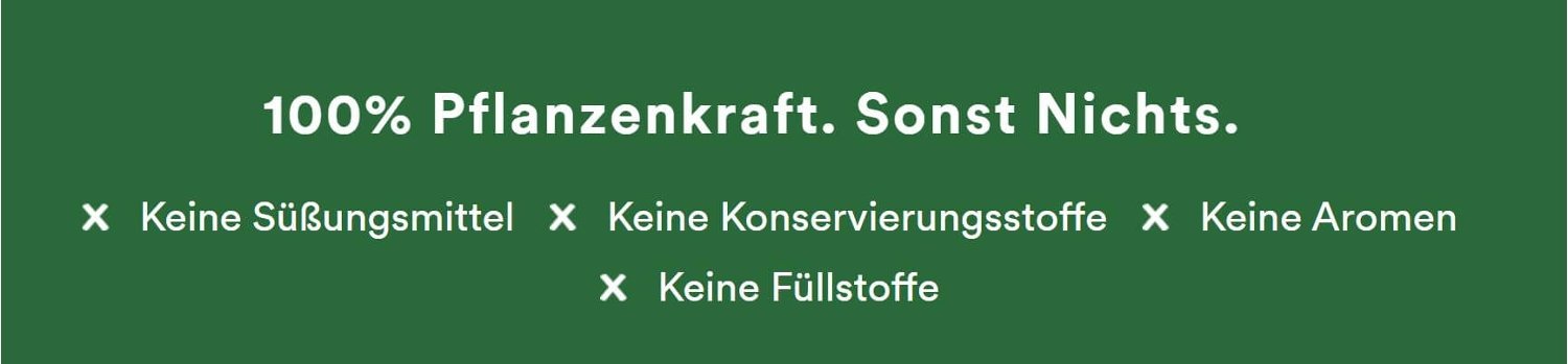 Das Your-Superfoods-Qualitätsversprechen: Keine Süßungsmittel. Keine Konservierungsstoffe. Keine Aromen. Keine Füllstoffe.