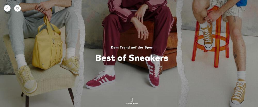 Banner für ABOUT YOU Sneaker-Trends im Herbst