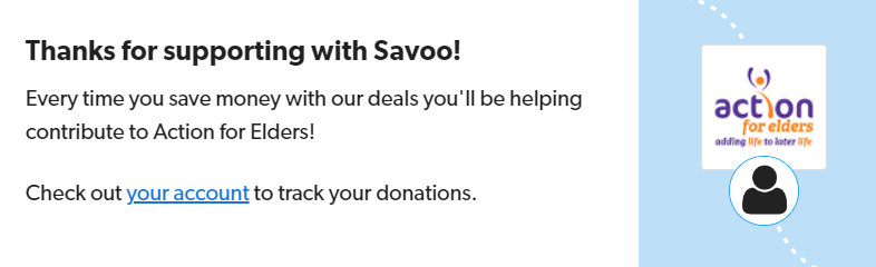 Signing up to support Action for Elders with Savoo