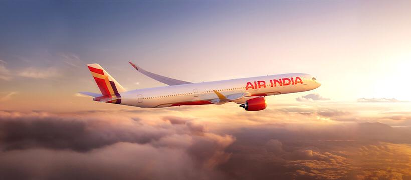Air India plane in flight