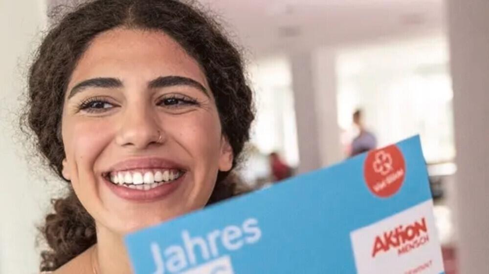 Eine Gewinnerin mit Aktion Mensch Jahreslos