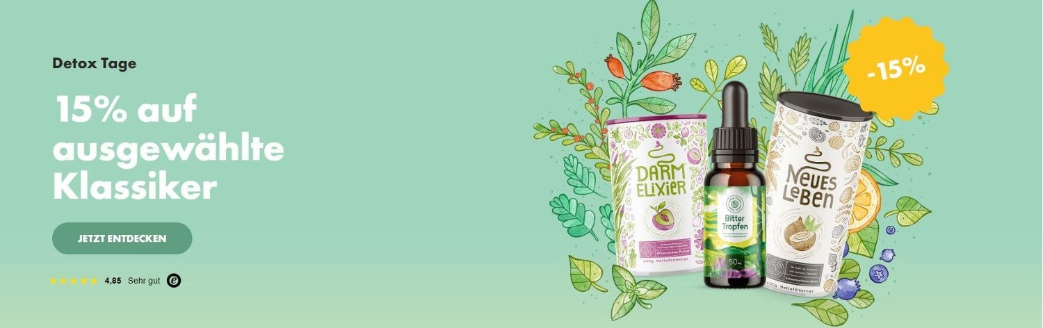 15 % Alpha-Foods-Gutschein zur Aktion “Detox-Tage