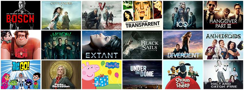 Catalogue des films et séries disponibles sur Amazon Prime Video