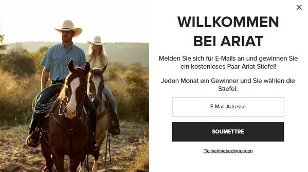 img: ariat-insider / alt: Werde zum Ariat Insider und sicher dir exklusive Vorteile.