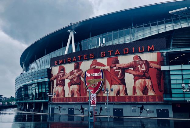 Outside of the Arsenal Emirates stadium building