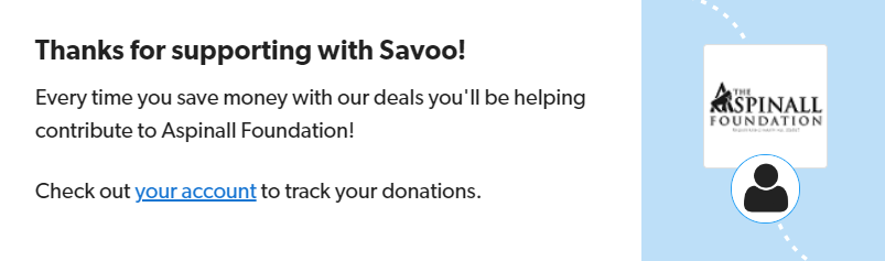 Signing up to support Aspinall Foundation with Savoo