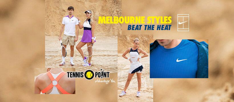 bannière Tennis Point présentant les produits du tournoi de Melbourne