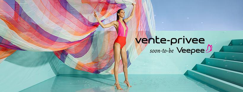 bannière photo annonçant le passage de vente-privée à Veepee