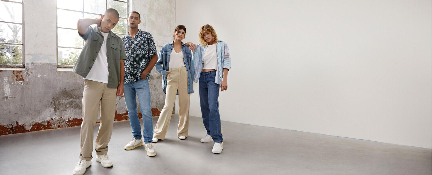 Banniere vestes et jeans Lee