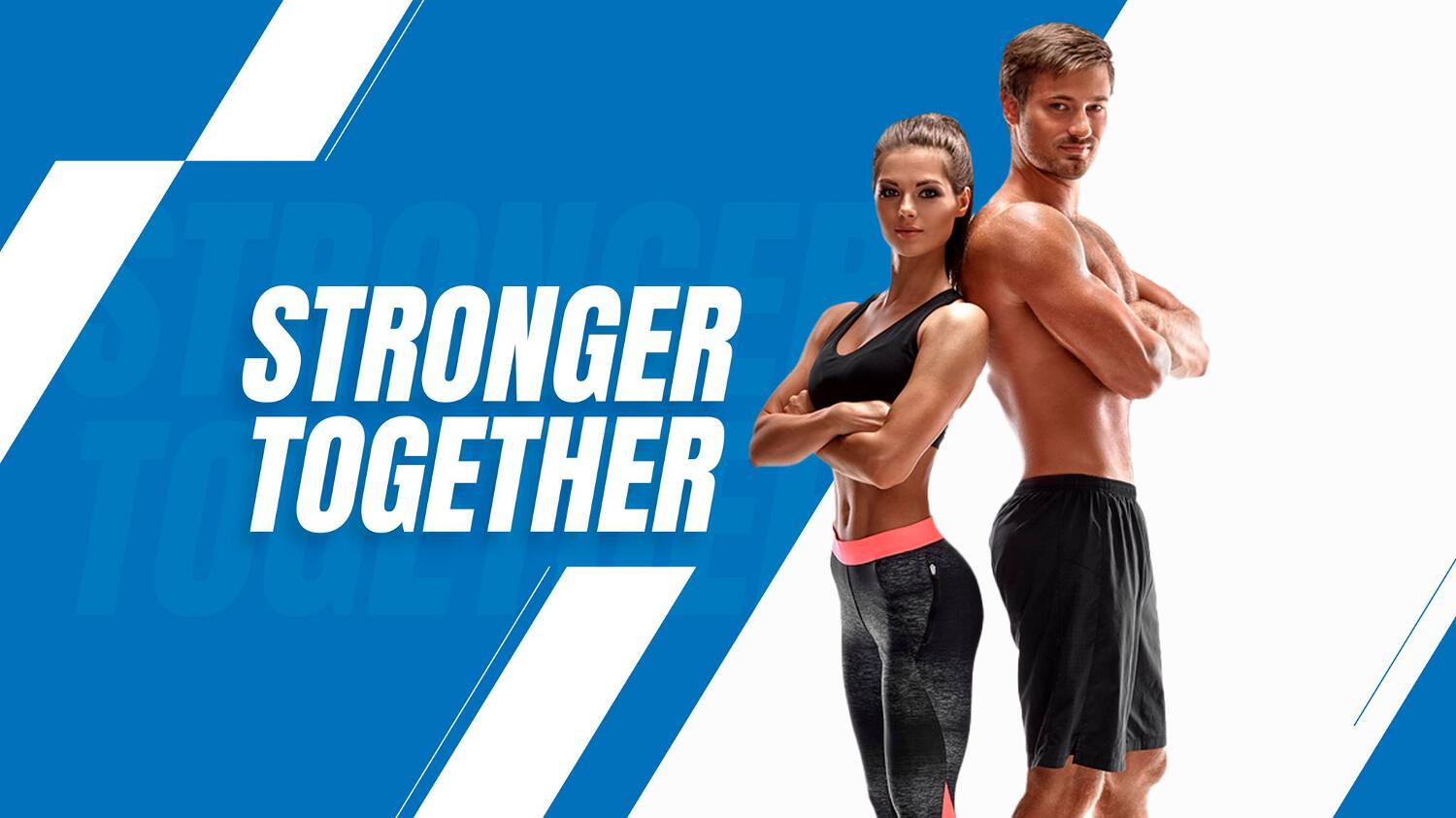 Bannière Zumub montrant un couple pratiquant du fitness