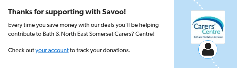 Signing up to support Bath & North East Somerset Carers’ Centre with Savoo