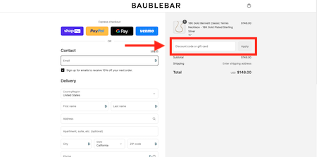 BaubleBar promo code