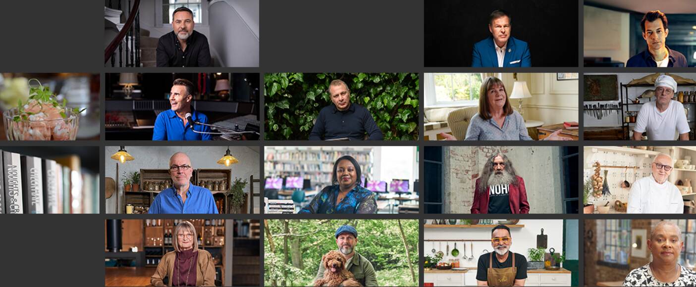 BBC Maestro more ways to save banner. Image features a selection of famous techers on mutiple different screens