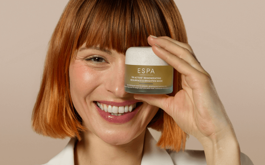 Woman trying ESPA skincare
