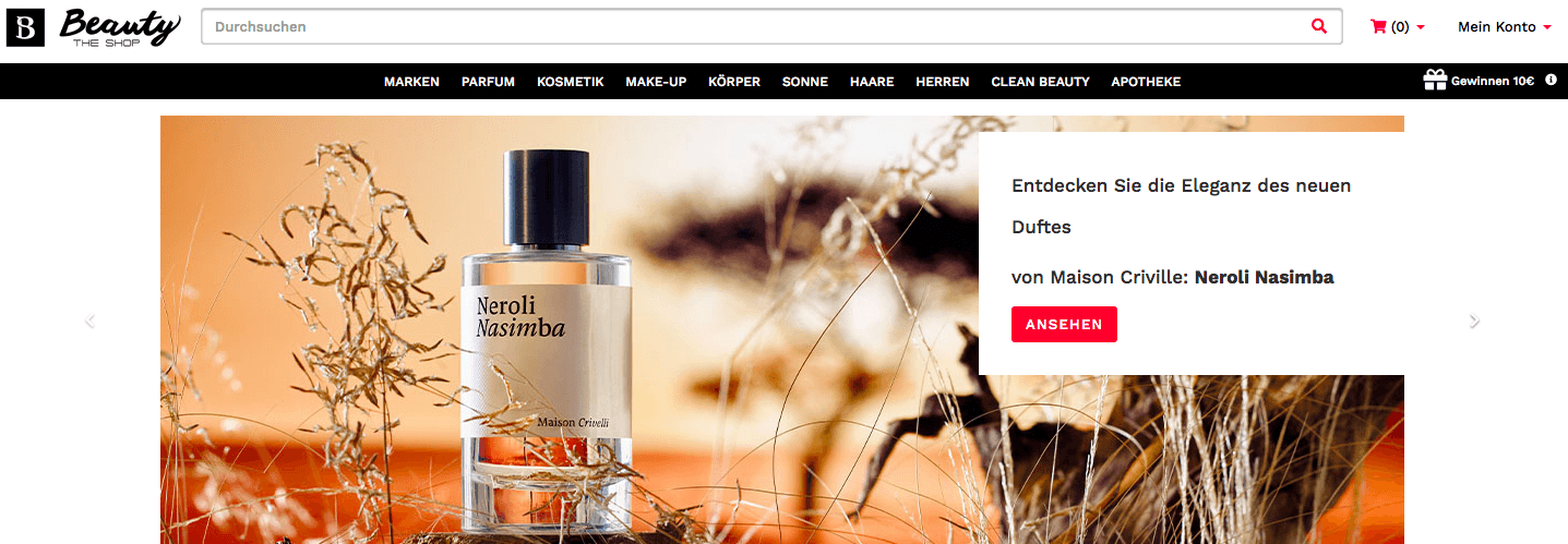 Hochwertige Kosmetik und Parfüms im Online-Shop von Beauty The Shop zum Schnäppchenpreis
