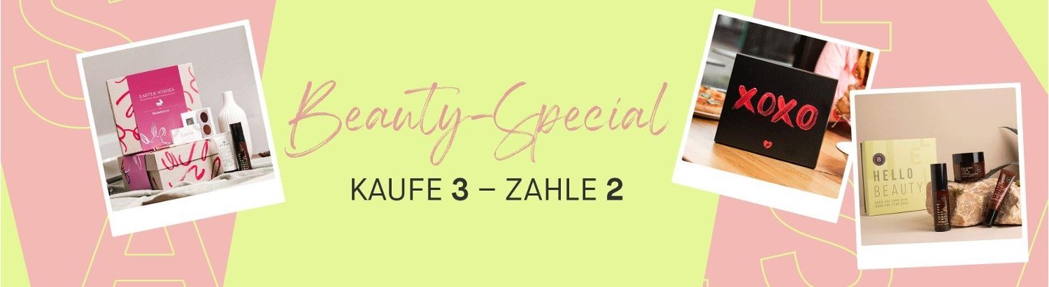3 für 2 Rabattaktion bei BeautyLove
