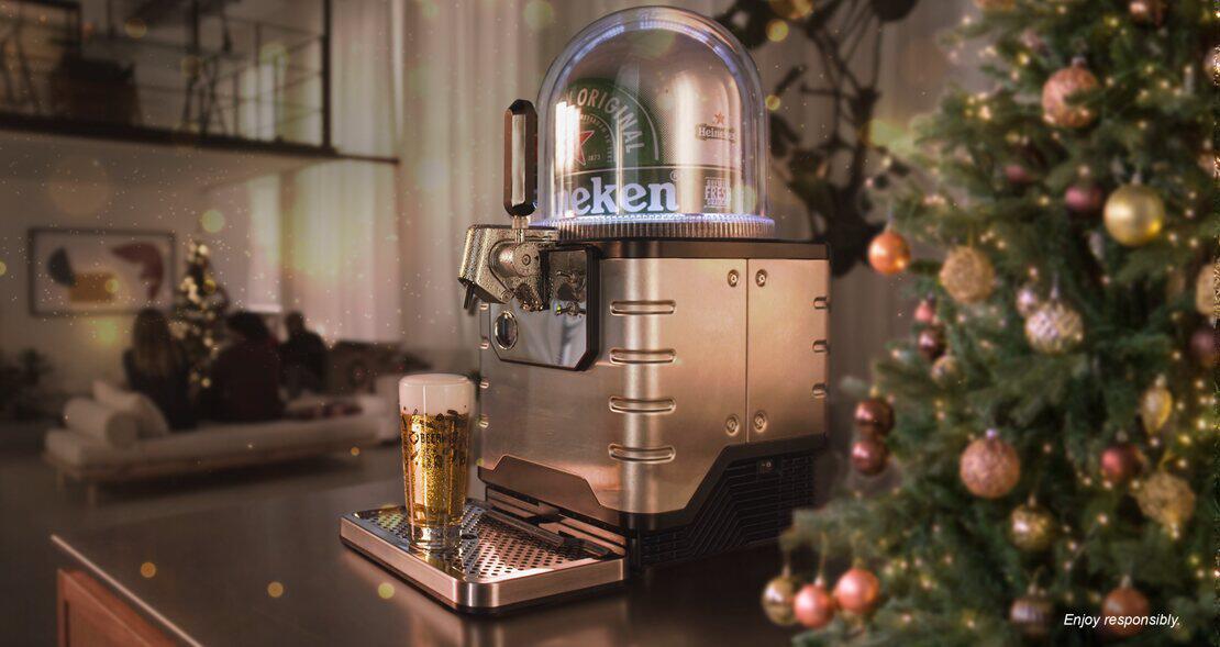 Beerwulf festive deals banner showing a Blade starter pack sat on a worktop next to a Christmas tree