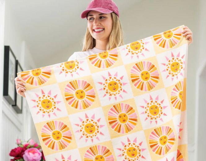 Berkshire Blankets blanket towel with suns