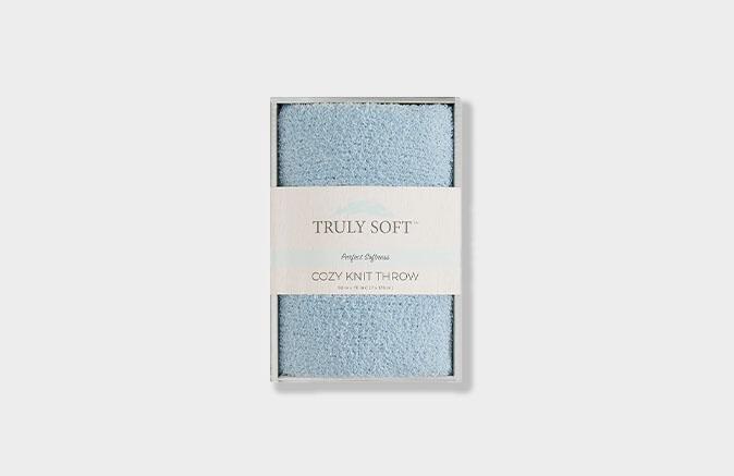Truly Soft Cozy Knit Throw in Gift Box