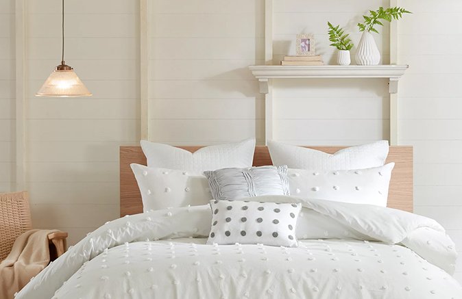 White bedding