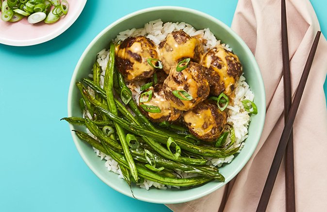 Bowl of rice and vegetables