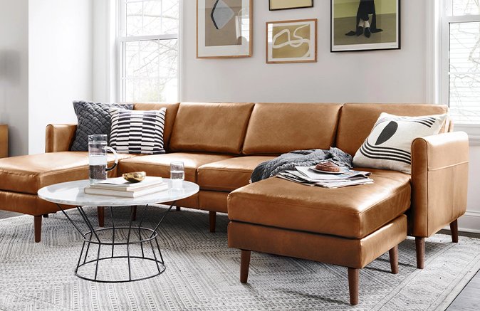 Sofa and table