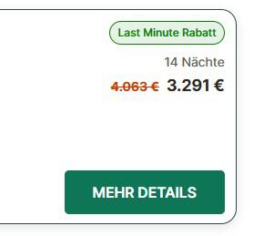 Label "Last Minute Rabatt" bei BestFewo