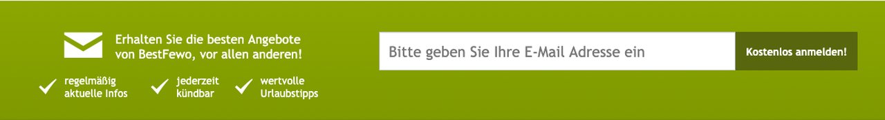 Newsletter mit Bestfewo Gutscheinen und Rabatten