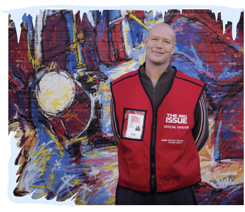 Big Issue vendor
