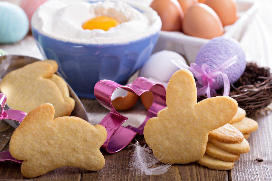 biscuits de Pâques en forme de lapin