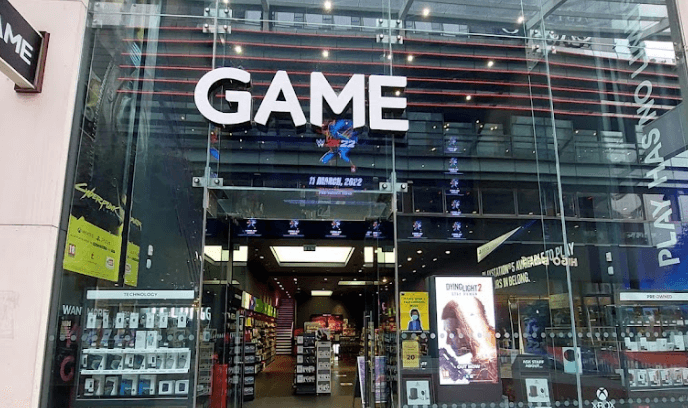 GAME store front