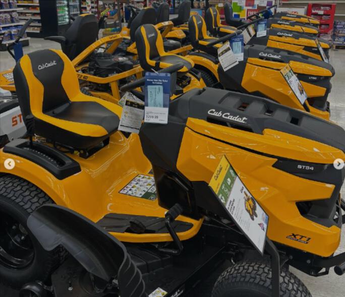 Blain&apos;s Farm & Fleet Cub Cadet tractors in store