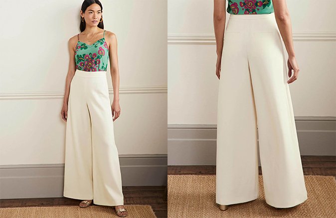 High Waisted Palazzo Trousers