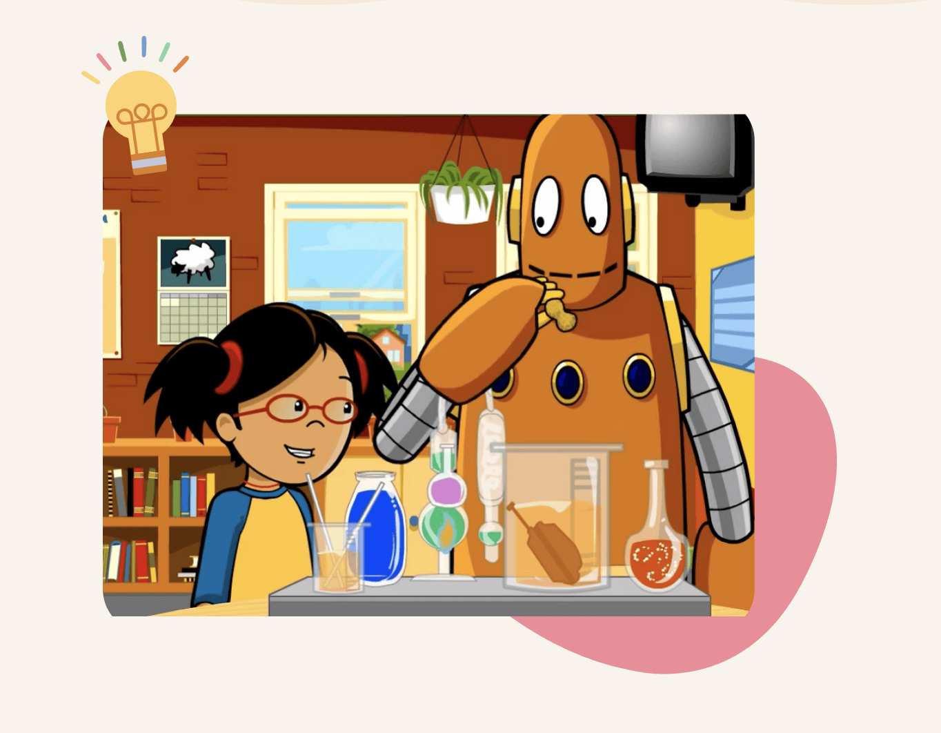 BrainPOP science experiment cartoon