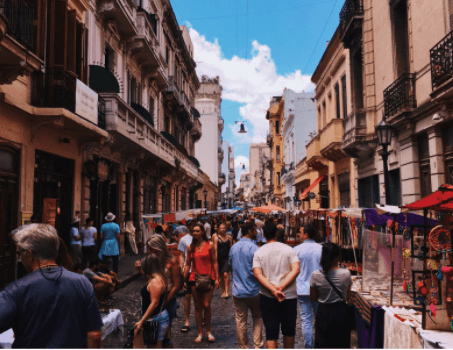 Buenos Aires street market
